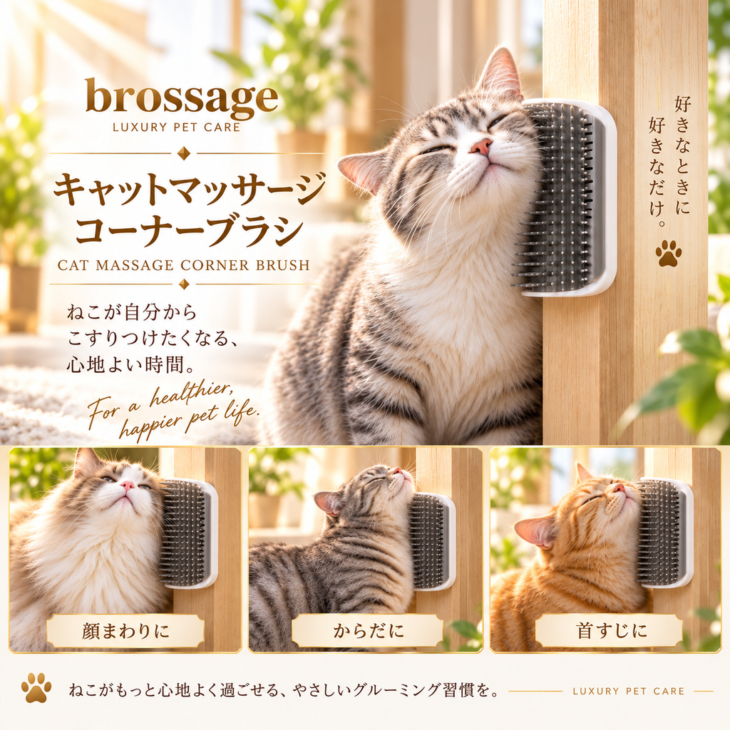 キャットマッサージ コーナーブラシ