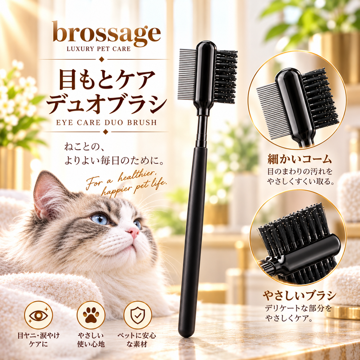 目もとケア デュオブラシ