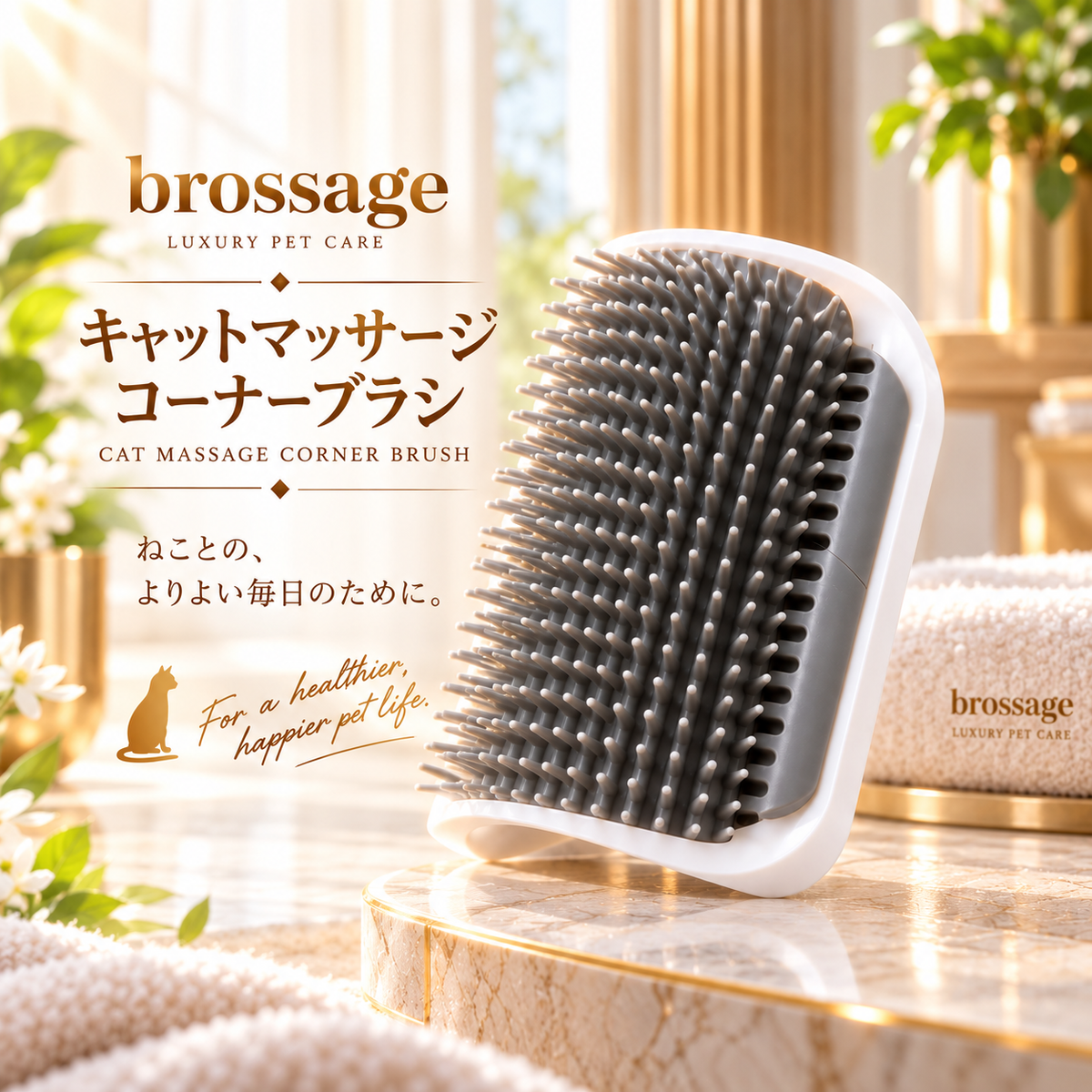キャットマッサージ コーナーブラシ